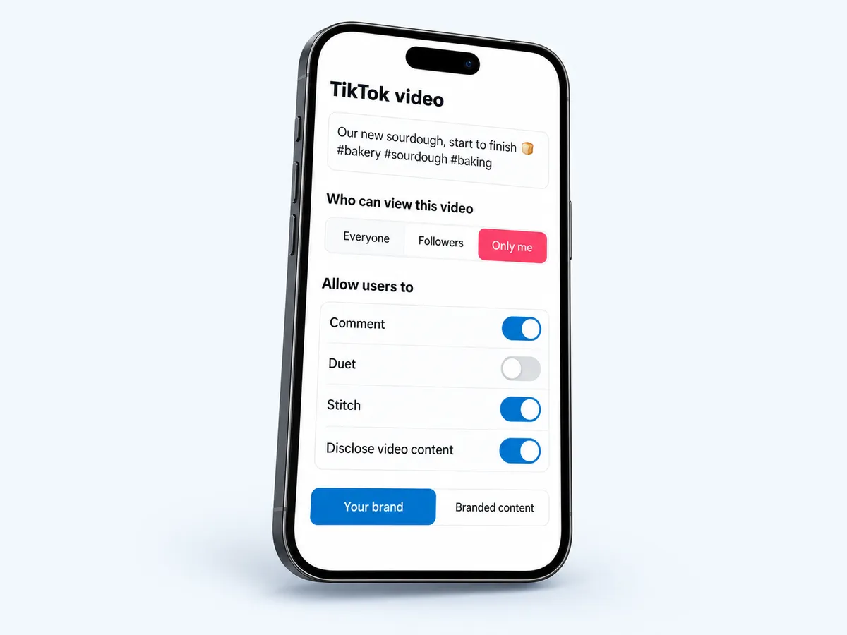 Add a video and set who can see it