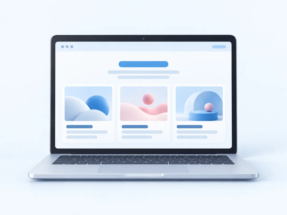 A Webflow site with new articles