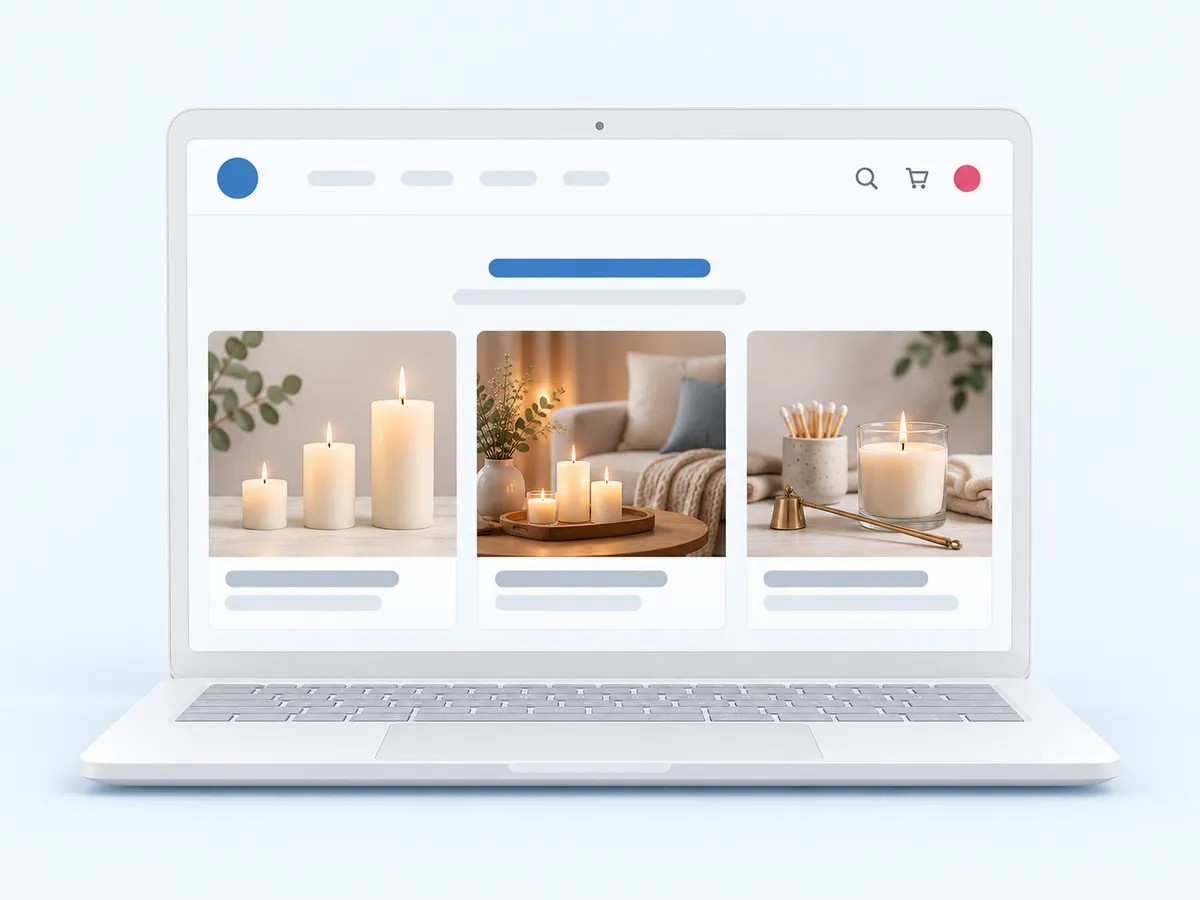 A store's Resources blog with articles