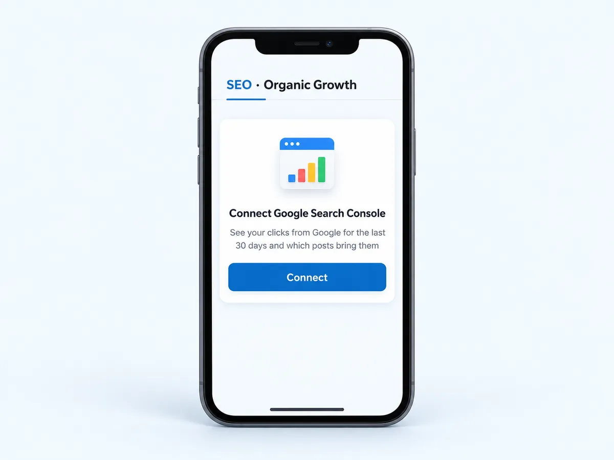 Find the Search Console card